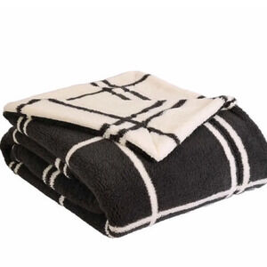 Life Comfort Reversible Sherpa Fleece Blanket Gray Queen King